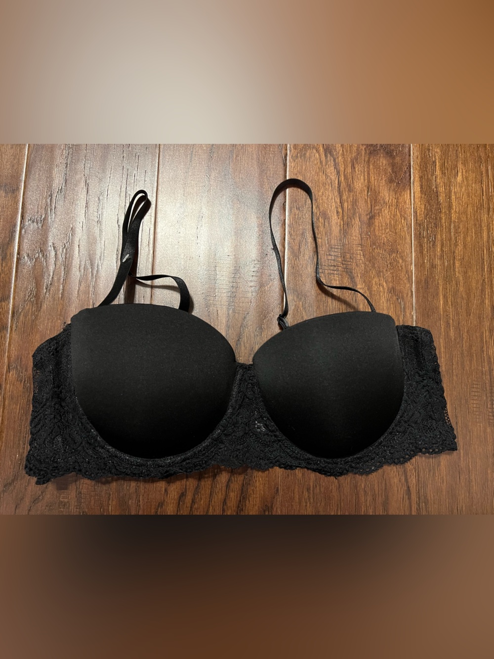 Curve Necessities Black Demi Bra Size 38B